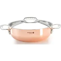 De Buyer Stahl Prima Matera Kupfer-/gewölbter Stieltopf 28 Cm