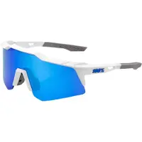 100% Speedcraft XS - Mirror Lens unis Matte White - Performance-Sportbrille f....