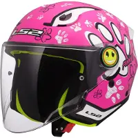 LS2 LS2OF622FunnyIIPawsPinkKinderJethelm Größe S