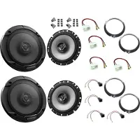 DSX Kenwood Lautsprecher für Ford Fiesta JA8 Baujahr 2008-2021 Tür vorne und Seitenteil hinten 600 Watt