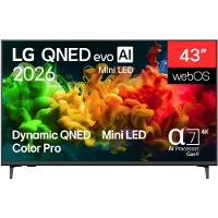 LG 43QNED80B6B 4K QNED evo MiniLED TV 108 cm (43")