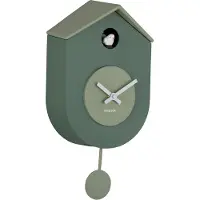 Karlsson - Wanduhr Grato Cuckoo - Dschungelgrün & graues Jade