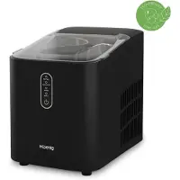 H.Koenig H.Eiswürfelbereiter KUB14, 12kg in 24h, 2 Eiswürfelgrößen, Tragbar, Geräuschlos 1L, Eiswürfel fertig in 6min, Eiswürfelschaufel
