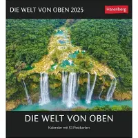 Sonstige Verlage Die Welt von oben Postkartenkalender 2025 - Kalender mit 53 Postkarten