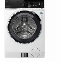 AEG Series 9000 LWR9W81609, Frontlader, Freistehend, Weiß, Links, Schwarz, Schwarz