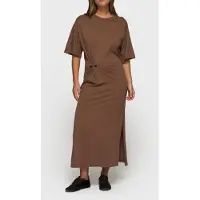 10DAYS Tee Dress Gathering Truffle Größe: S | Bademäntel Outlet | Damen