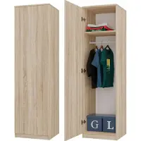 Top E Shop Topeshop SD-50 SON KPL, Eiche, Garderobe, 5 Regale, 1 Tür(en), Eiche