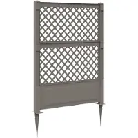 Syfax Trellis mit Spike Grau 99 x 6 x 165 cm PP