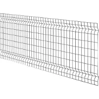 Floraworld 3D-Felder-Zaunmatte, HxLxT: 80 x 200 x 4 cm, Stahl, anthrazit - grau