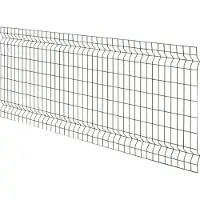Floraworld 3D-Felder-Zaunmatte, HxLxT: 80 x 200 x 4 cm, Stahl, grün - gruen