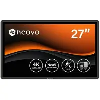 Agneovo QX2702, CCTV-Monitor, Decke/Wand, Schwarz, Metall, IK08, IK10, 68,6 cm (27")