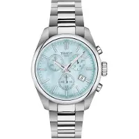 Tissot T1502171113100 Damen-Chronograph Armbanduhr PR 100 Hellblau 36 mm