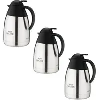 Gastronoble Thermoskanne Olympia 1,5L HOT WATER | Edelstahl und Polypropylen | 3 Kannen