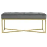 Kayoom Sitzbank Cameron in grau - gold | Gr.: onesize