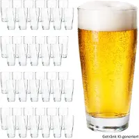 MamboCat 48x Willibecher 0,2 L geeicht Bierglas Trinkglas Cocktails Klarglas Softdrinks