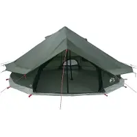 vidaXL Tipi Zelt 20 Personen Armeegrün Polyester und Stahl