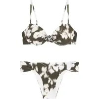 Emporio Armani für Damen. EW003394_AF20248 Bikini Glänzendes Lycra grün (L), Strandbekleidung, Polyamid