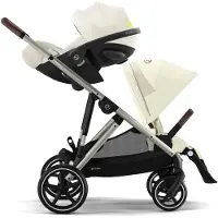 Cybex GAZELLE S Zwillingswagen, Seashell Beige/Taupe
