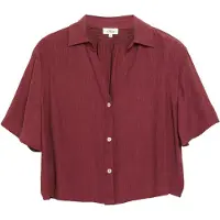 s.Oliver Blouses Burgundy Größe: 46 | Blusen Outlet | Damen | Braun