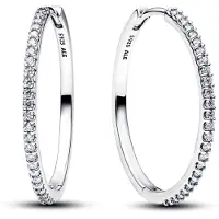 Pandora 294650C01 Ohrringe für Damen Funkelnde Creolen Silber