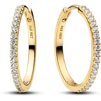 Pandora 264652C01 Damenohrringe Funkelnde Creolen Groß Goldfarben