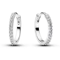 Pandora 294649C01 Damen-Creolen Funkelnde Kleine Creolen Silber