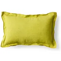 HK Living - Leinen-Kissen, 50 x 30 cm, lemongrass