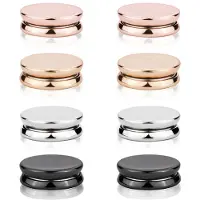 Zandona 8 Stück Hijab-Magnetnadeln, Vielseitig Einsetzbarer Bunter Magnetischer Schalverschluss, Nadellose Brosche, Hijab-Nadeln, Knöpfe für Frauen B