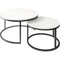 Lookway Runder Couchtisch CIRI 2in1 LEVANTO