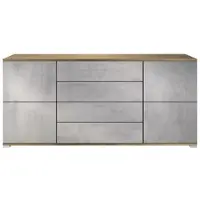 Vladon SIDEBOARD Rova Beton Oxid Optik