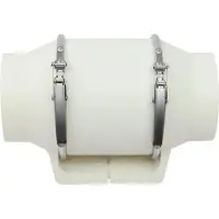 StarTech.com Inline Kanalventilator für Bad und Keller - HF-100 Rohrventilator - 28W - 220 m³/h Luftleistung - 2600 U/min - Leise ca. 50 dB - Weiß