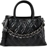 GUESS Damen Handtaschen Maxine Girlfriend Satchel - Zwart - Größe ONESIZE