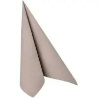 Papstar 50 Servietten "ROYAL Collection" 1/4-Falz 40 cm x 40 cm grau in Papierverpackung (89408, 50 Stück)