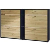 Vladon SCHUHSCHRANK Today Fronten in Eiche Natur