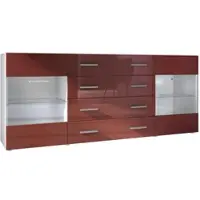Vladon SIDEBOARD Carlos Bordeaux Hochglanz