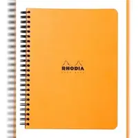 Rhodia 5x Spiralbuch Notebook A5+, 80 Blatt liniert 80g, abtrennbar - Orange 193468C