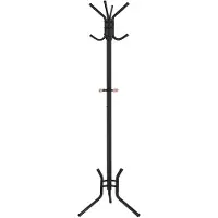 Songmics Kleiderständer, schwarz, 49 x 49 x 176 cm Großes Möbelstück