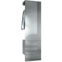 Vladon GARDEROBE Carlton Paneel in Grau Hochglanz