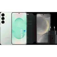 Samsung Galaxy S25 256GB Mintgrün 5G + Zubehörset