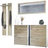 Vladon GARDEROBE Orlando Eiche sägerau