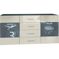 Vladon SIDEBOARD Carlos Creme Hochglanz