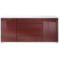 Vladon SIDEBOARD Faro Bordeaux Hochglanz