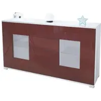 Vladon SIDEBOARD Grömitz Bordeaux Hochglanz