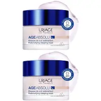 Uriage Age Absolu straffende Nachtmaske 2x 2x50 ml Nachtcreme