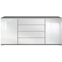 Vladon SIDEBOARD Faro Weiß Hochglanz