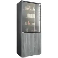 Vladon VITRINE Granada Avola-Anthrazit