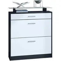 Vladon SCHUHSCHRANK Loret Front in Weiß matt