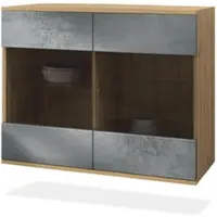 Vladon KOMMODE Bari Beton Dunkel Optik