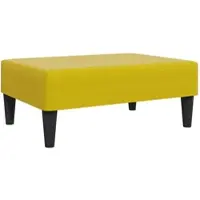 Décoshop26 - Fußhocker/Fußstütze 77 x 55 x 31 cm in gelbem Samt mit Sperrholzrahmen DEC030349