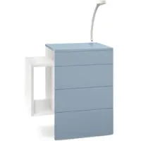 Vladon NACHTTISCH Queens Front in Denim matt